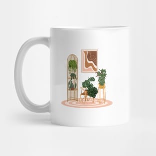 Trendy Plants in Interior, Botanical illustration 33 Mug